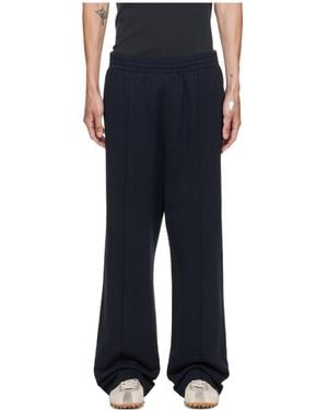 Helmut Lang Elastic Waist Casual Pants - Blue