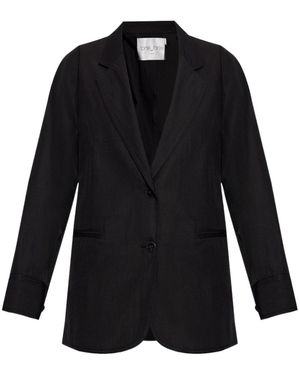 forte_forte Long-Sleeved Suit Coat - Black