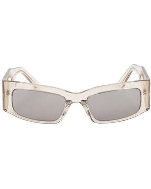 Balenciaga Eyewear Paper Rectangle Frame Sunglasses - White