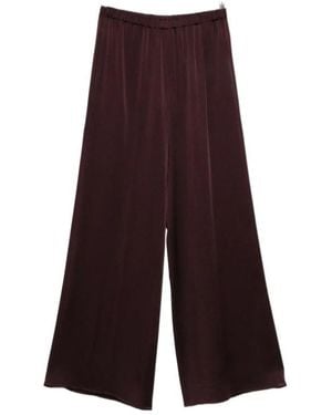 Antonelli Wide-Leg Casual Pants - Purple