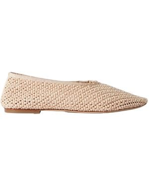 STAUD Woven Flat Shoes - Natural