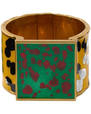 Dries Van Noten Tone Enamel Bracelet - Green