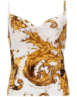 Versace Jeans Couture Couture Baroque Print Camisole Top - Metallic