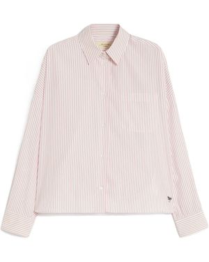 Weekend by Maxmara Aureo Striped Button-Up Shirt - Pink