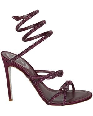 Rene Caovilla Stiletto-Heeled Sandals - Pink