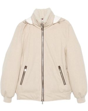 Brunello Cucinelli Hooded Zip-Up Jacket - Natural