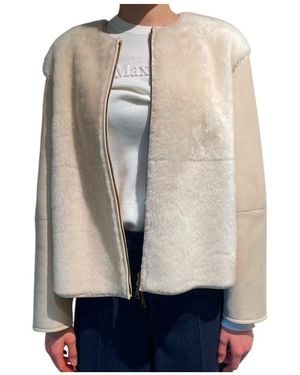 Max Mara Long-Sleeve Casual Jacket - Natural