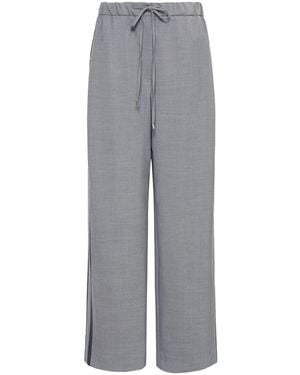 Sportmax Spxaceri Side Stripe Pants - Gray