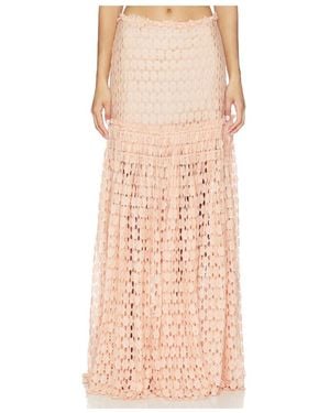 Ulla Johnson Aris Lace Maxi Skirt - Pink
