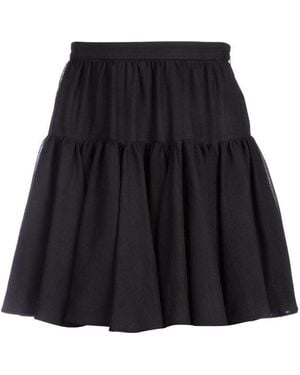 Saint Laurent Laminated Mini Skirt - Black