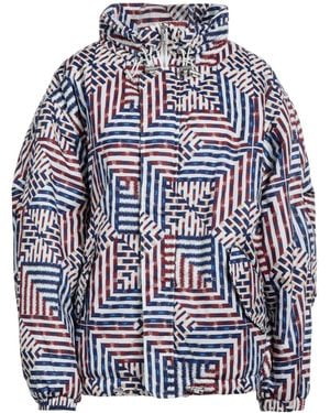 Isabel Marant Two-Tone Printed Down Jacket - Blue