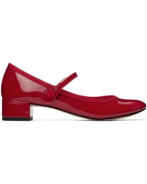 Repetto Rose Mary Jane High Heels - Red