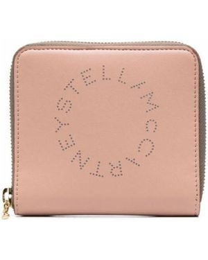 Stella McCartney Logo Perforated Zipped Wallet - Pink