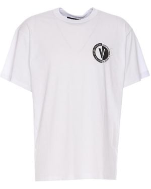 Versace Jeans Couture Couture Logo-Printed Crewneck T-Shirt - White