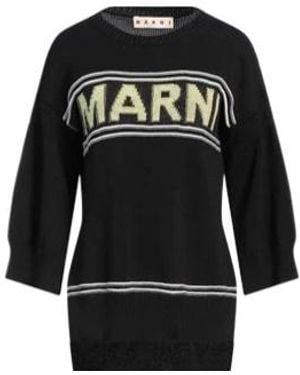 Marni Colourful Knitted Top - Black
