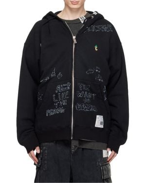 新作グッ Maison MIHARA YASUHIRO zip-up Hoodie | Black
