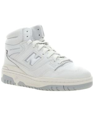 New Balance 650 High-Top Lace-Up Trainers - White