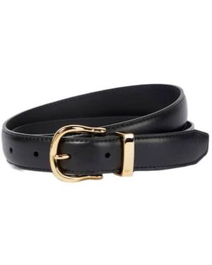 Nili Lotan Leather Belt - Black