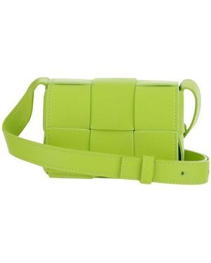 Bottega Veneta Small Cassette Crossbody Bag - Green