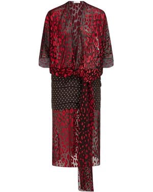 Ferragamo Silk And Viscose Dress - Red