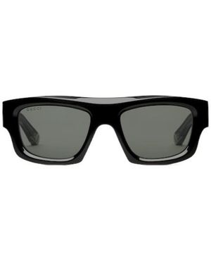 Gucci Eyewear Rectangular Frame Sunglasses - Black
