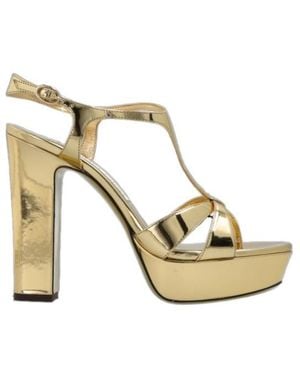 Jimmy Choo Kesia 120 Platform Heeled Sandals - Metallic