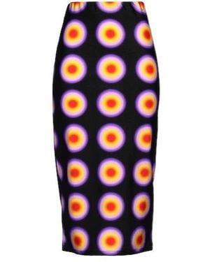 Sportmax Polka Dot Stretch Skirt - Blue