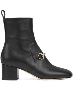 Gucci Ankle Boot With Horsebit - Black