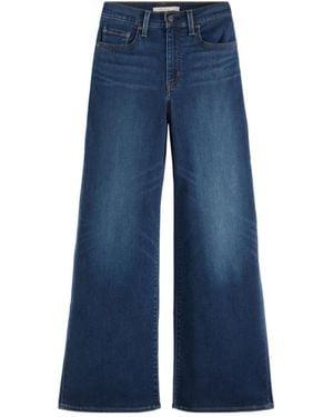 Levi's 728 High-Rise Wide-Leg Jeans - Blue