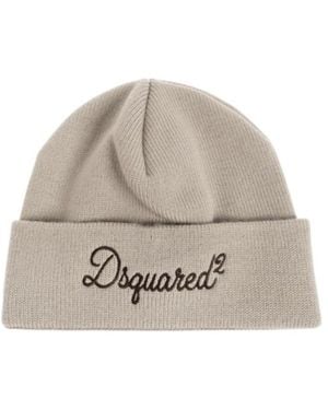 DSquared² Logo-Embroidered Beanie Hat - Multicolor