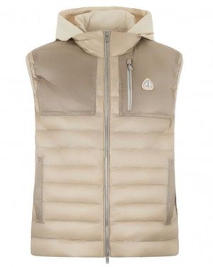 Moose Knuckles Sleeveless Cotton-Padded Jacket - Natural