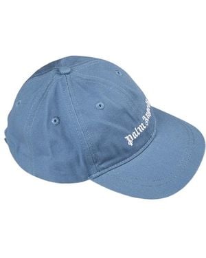 Palm Angels Logo Baseball Cap - Blue