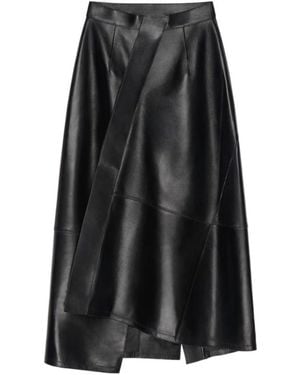 Givenchy Midi Asymmetric Skirt - Black