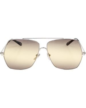 Chloé Chloé Eyewear Navigator Frame Sunglasses - Natural