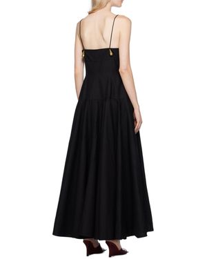 Bottega Veneta Long Cotton Dress - Black
