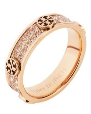 Tory Burch Pav Icon Ring - Metallic
