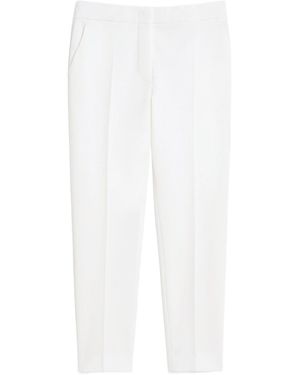 Max Mara High-Waisted Casual Pants - White