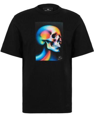 Paul Smith Skull Graphic T-Shirt - Black