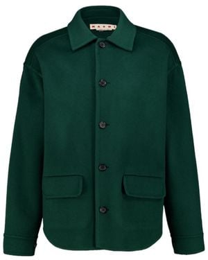 Marni Long-Sleeved Casual Jacket - Green