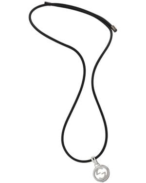 Gucci Interlocking Magnetic Cord Necklace - Metallic