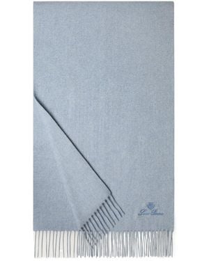 Loro Piana Grande Unita Scarf - Blue