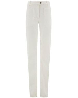 Ferragamo Five-Pocket Trousers - White