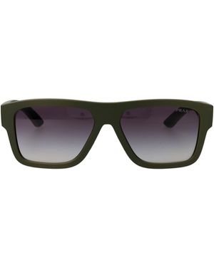 Prada Linea Rossa Logo Sunglasses - Black