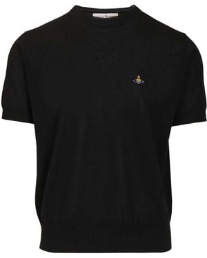 Vivienne Westwood Orb Embroidered Alex T-Shirt - Black