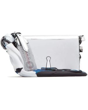 Off-White c/o Virgil Abloh Metal Mirror Mini Shoulder Bag - White