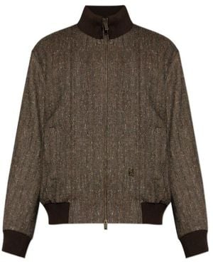 DSquared² Long-Sleeved Casual Jacket - Brown