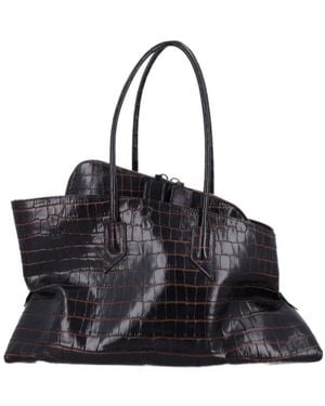 The Attico The La Passeggiata Medium Tote Bag - Black