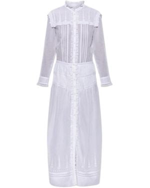 Isabel Marant Long-Sleeved Dress - White