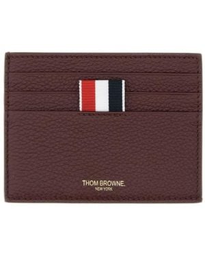 Thom Browne Note Compartment Card Holder - Purple