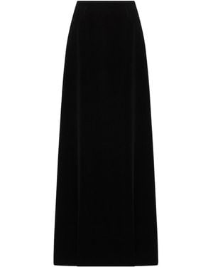 Dior Long Flared Skirt - Black